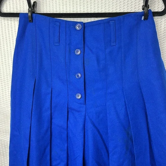 Daniel Hechter Paris Wool Pleats wide legs pants Size 8 - Picture 13 of 17